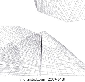 Abstract architecture 3d