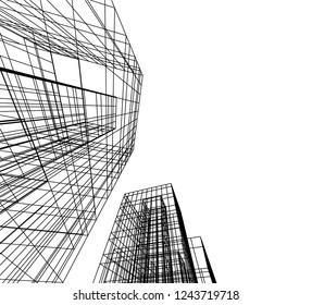 abstract architecture 3d