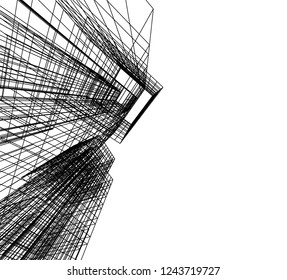 abstract architecture 3d