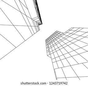abstract architecture 3d