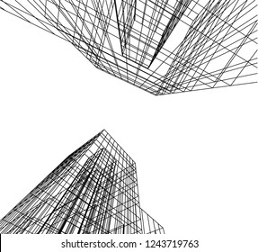 abstract architecture 3d