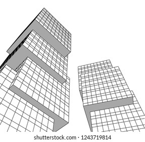 abstract architecture 3d