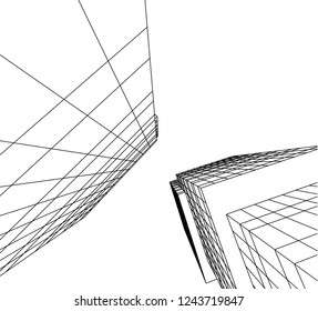 abstract architecture 3d