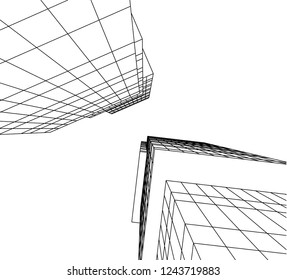 abstract architecture 3d