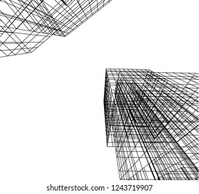 abstract architecture 3d