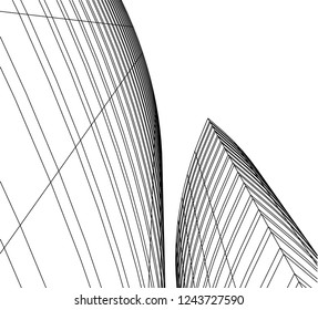 abstract architecture 3d
