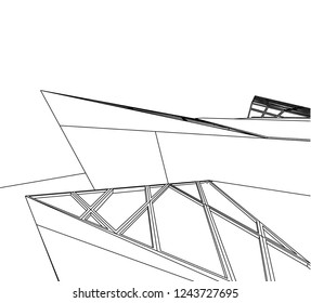 abstract architecture 3d