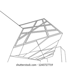 abstract architecture 3d