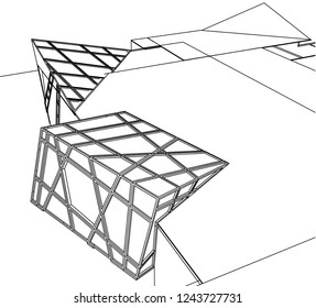 abstract architecture 3d