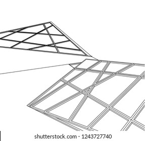 abstract architecture 3d