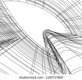 abstract architecture 3d