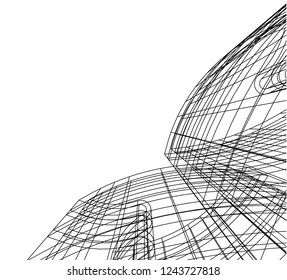 abstract architecture 3d