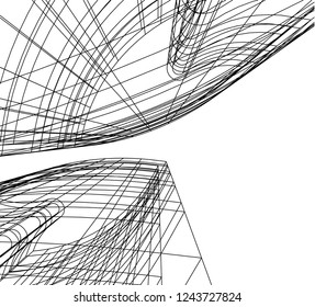 abstract architecture 3d