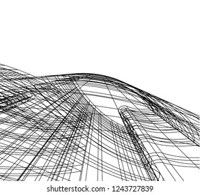 abstract architecture 3d