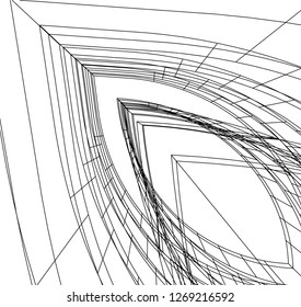 abstract architecture 3d 