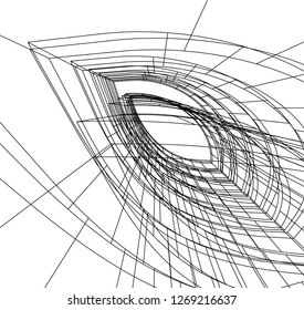 abstract architecture 3d 