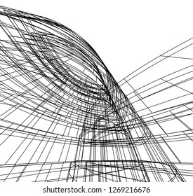 abstract architecture 3d 