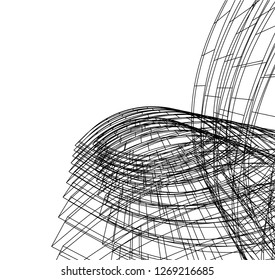 abstract architecture 3d 
