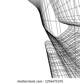 abstract architecture 3d 