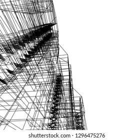 abstract architecture 3d 
