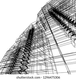 abstract architecture 3d 