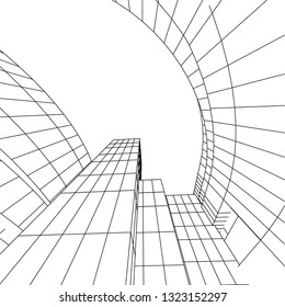 abstract architecture 3d