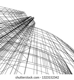 abstract architecture 3d