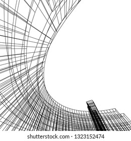 abstract architecture 3d