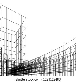 abstract architecture 3d