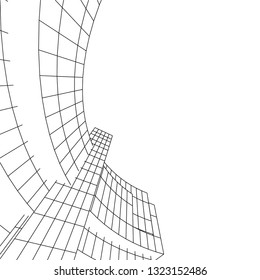 abstract architecture 3d
