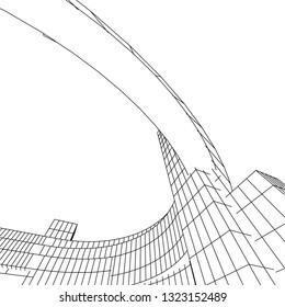 abstract architecture 3d