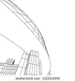 abstract architecture 3d