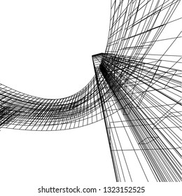 abstract architecture 3d