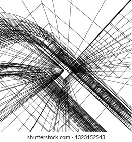 abstract architecture 3d