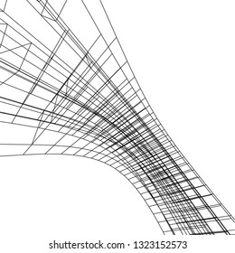 abstract architecture 3d