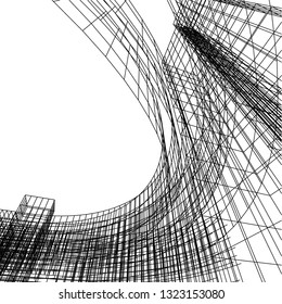 abstract architecture 3d