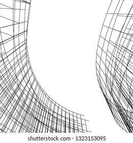 abstract architecture 3d