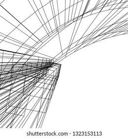 abstract architecture 3d