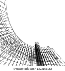 abstract architecture 3d