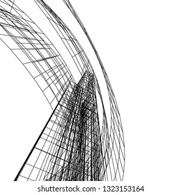 abstract architecture 3d