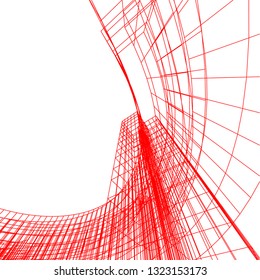 abstract architecture 3d