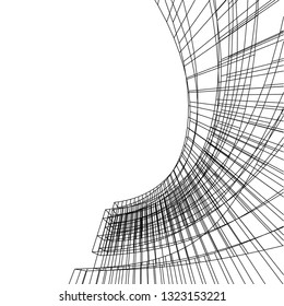 abstract architecture 3d