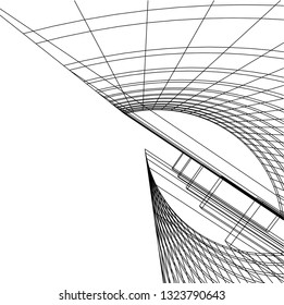 abstract architecture 3d