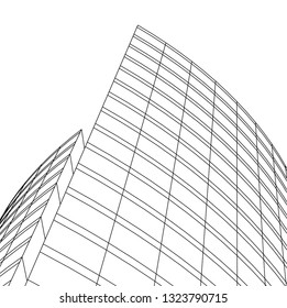 abstract architecture 3d