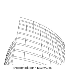 abstract architecture 3d