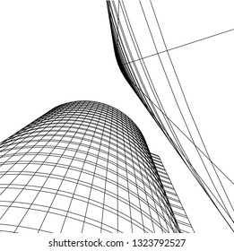 abstract architecture 3d