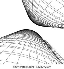 abstract architecture 3d
