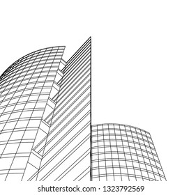 abstract architecture 3d