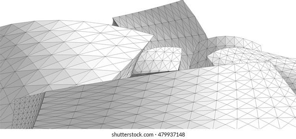 abstract architecture 3d