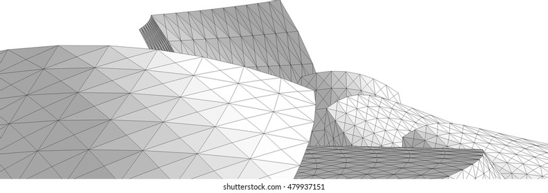 abstract architecture 3d